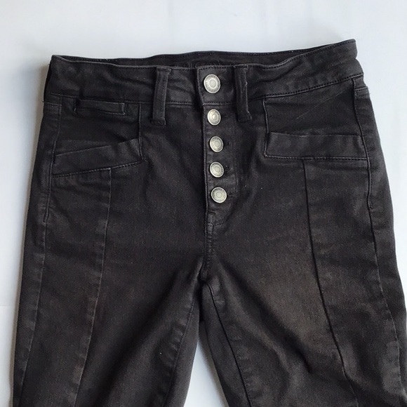AE Black Jeans with Front Seam